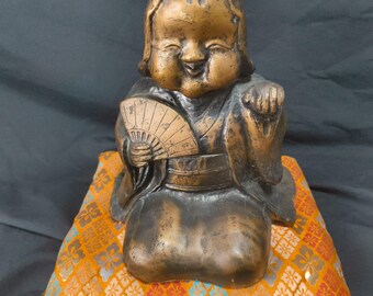 Antique Japanese Bronze Sculpture, a beautiful and artistic rendition of the human form, inspired by classical Ukiyo-e and Shunga traditions