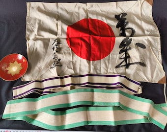 第二次世界大戦 日本軍兵士 オリジナル 日の丸 壮行会 武運長久旗 110