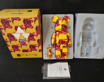 BE@RBRICK Medicom-speelgoed Bearbrick 400% Andy Warhol Kyoto Limited Version -f1030-