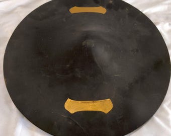 本物の江戸時代（1603-1867）の侍の陣笠、日本の陣笠の鎧、日本の鎧の