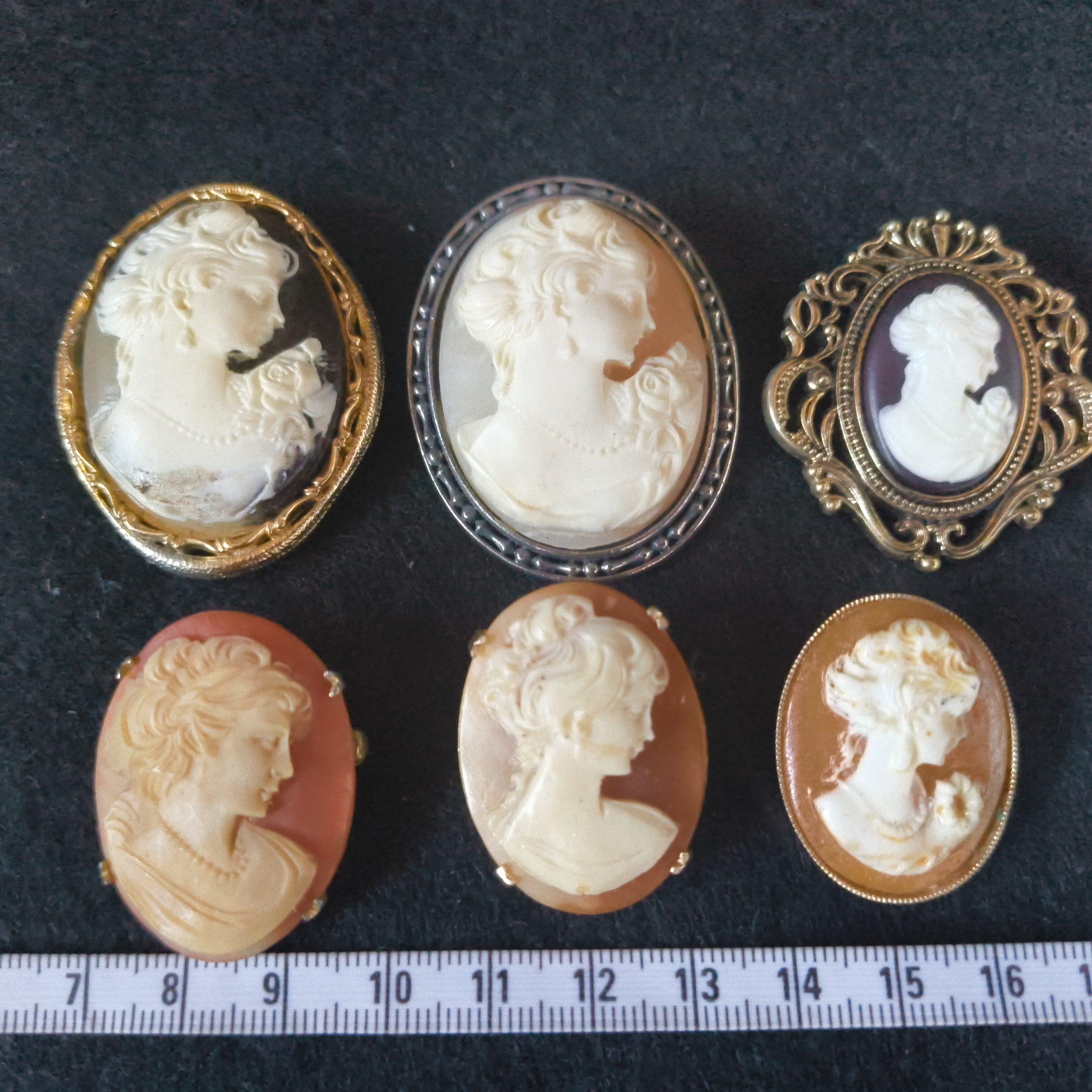 Vintage signed cameo - Etsy 日本