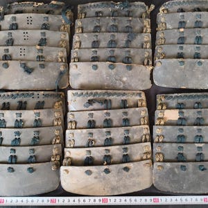 Authentic KUSAZURI Waist Armor Antique SAMURAI Yoroi Armor EDO Era Japan-h0416-1