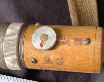 Antique WWII Japanese Army Hand Crank Flashlight Generator 1942