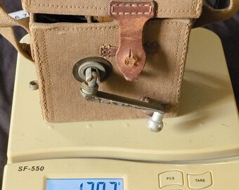 Antique WWII Japanese Army Hand Crank Flashlight Generator 1942