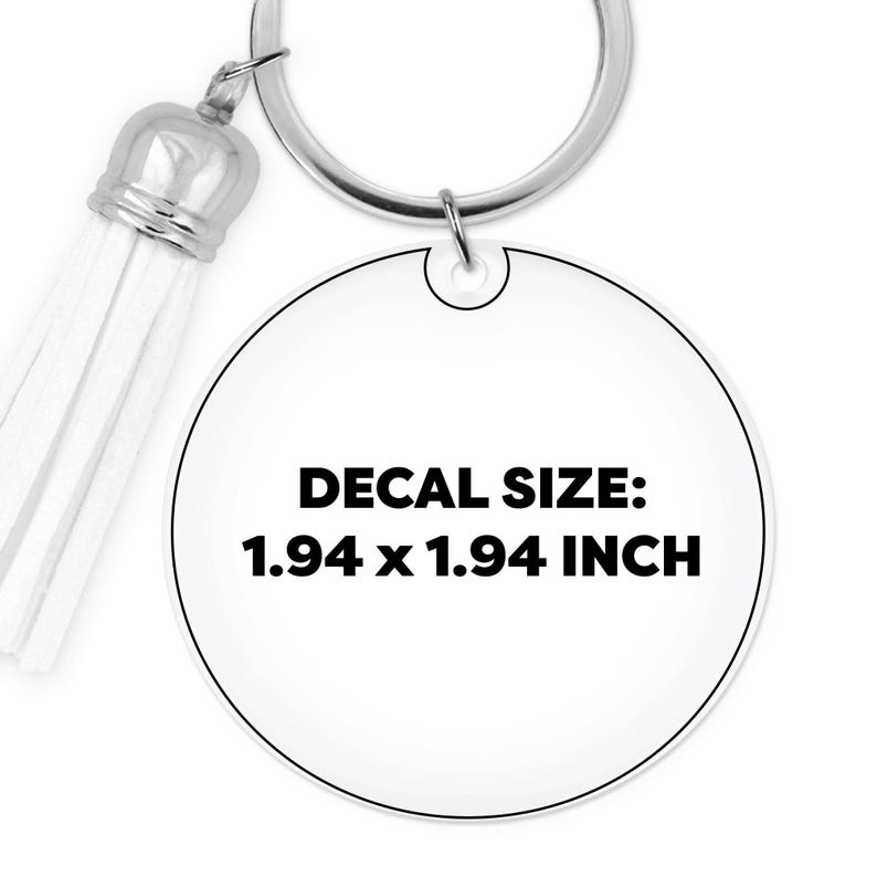 Mysteriebundel met UV-DTF-sticker | 2" cirkelvormige acrylsleutelhangersticker | DIY-sleutelhangerset | Cadeau voor kinderen, Knutselen voor kinderen, goedkope feestartikelen afbeelding 6