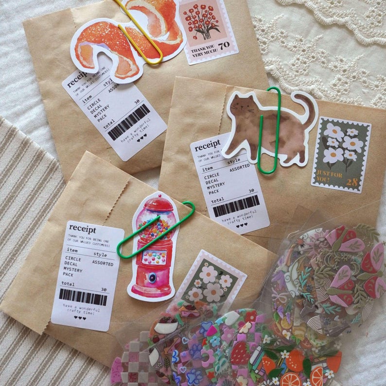 Mysteriebundel met UV-DTF-sticker | 2" cirkelvormige acrylsleutelhangersticker | DIY-sleutelhangerset | Cadeau voor kinderen, Knutselen voor kinderen, goedkope feestartikelen afbeelding 4