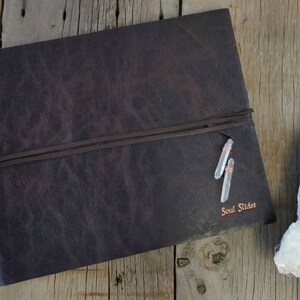 Boho Leather Album - Crystal Wrap Book