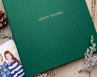 holiday card binder Luxe Holiday Card Keepsake Book