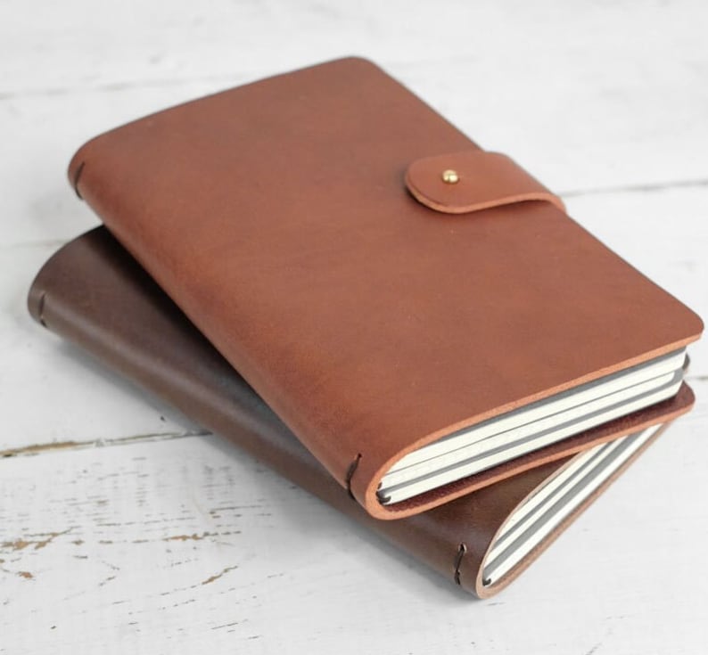 The Riveter Leather Journal W/moleskine Inserts Etsy