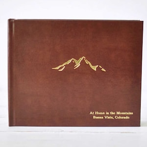 Cabin Guest Book or Photo Album - Lake House Book or Mountain House Book by ClaireMagnolia