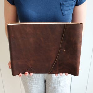 Rugged Leather Book, a Rustic Wedding Photo Album, a Leather Album w/ Rivet Closure by ClaireMagnolia image 5