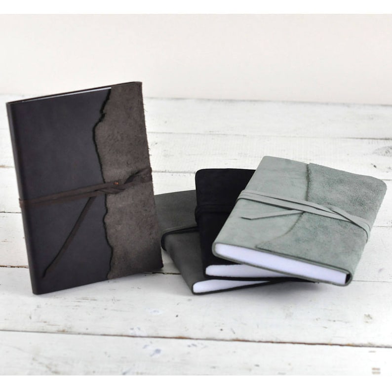 Inside Out Leather Sketchbook Or Journal Genuine Leather Etsy