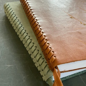 SALE! Braided Spine Leather Journal w/Lined Pages - slightly imperfect & ready to ship