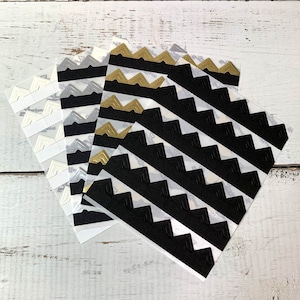Decorative Colored Photo Corners for Scrapbooking Photo Albums in Black, Ivory, Silver and Gold - from ClaireMagnolia