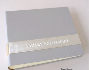 Wedding Photo Albums, a meaningful Wedding Guest Book - Velvet Sash design by Claire Magnolia