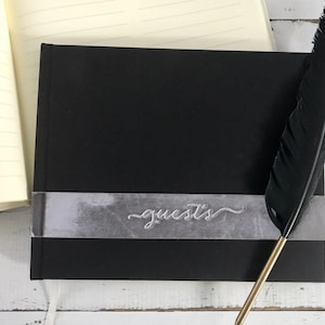 SALE! Velvet Sash Guest Book w/&quot;guests&quot; Emblem - Slightly Imperfect