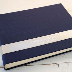 Custom Wedding Book, a Beautiful Wedding Guestbook - Velvet Sash design by ClaireMagnolia