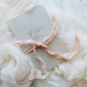 Pearl Leather &quot;Wedding Notes&quot; Wedding Journal Notebook for Wedding Planning - by ClaireMagnolia