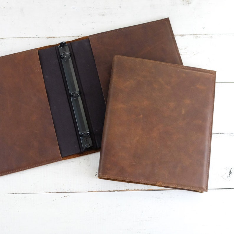 Leather 3ring Binder by Clairemagnolia Etsy Canada
