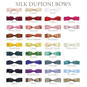 Silk Wedding Guest Book Silk Dupioni Bow by Claire Magnolia image 8