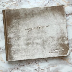 Velvet Guestbook with Photo Frame or without - by ClaireMagnolia image 8