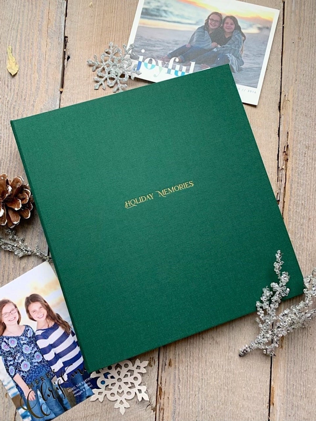 Christmas Card Album, Holiday Card Binder Keeper, Holiday Memory