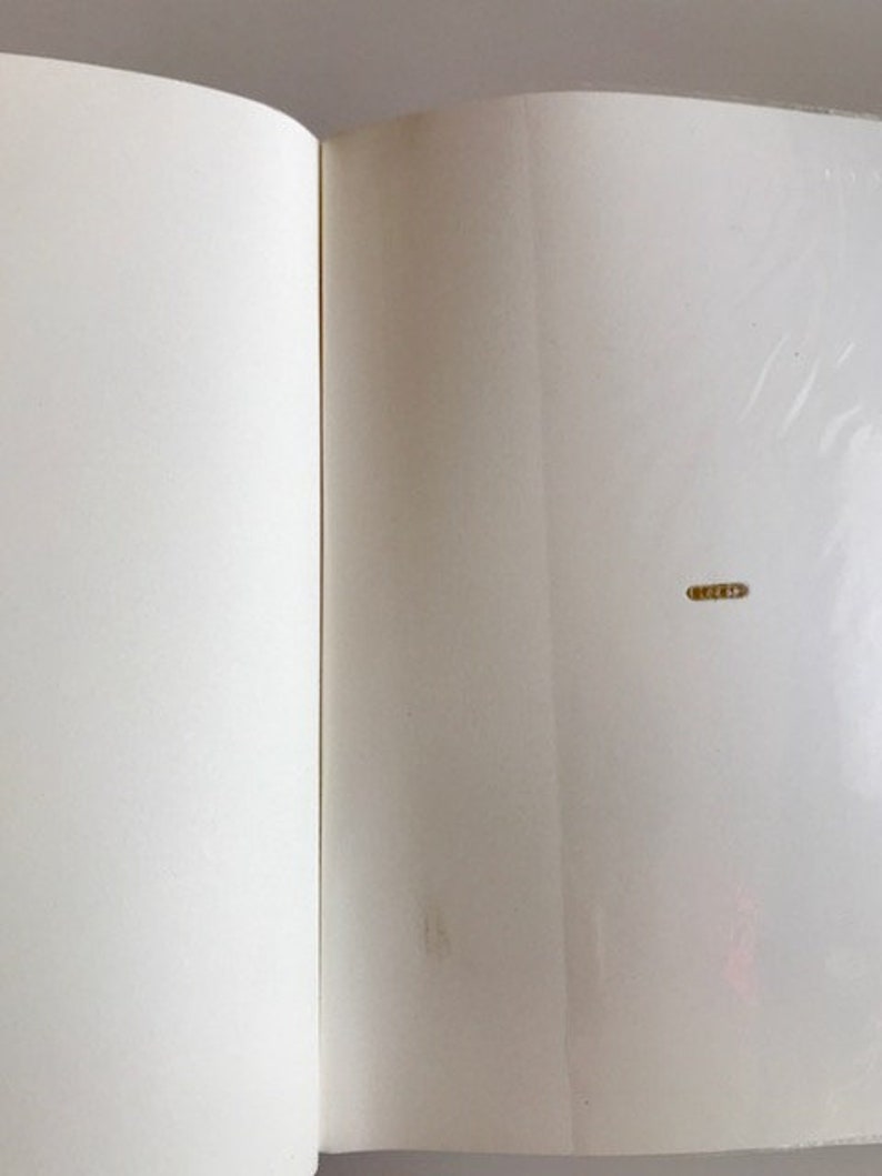 Puede incluir: Un libro blanco en blanco con una encuadernaci&oacute;n y un ligero pliegue en la portada.