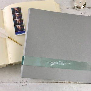 SALE! Velvet Sash Photo Guest Book w/&quot;guests&quot; Emblem - Slightly Imperfect