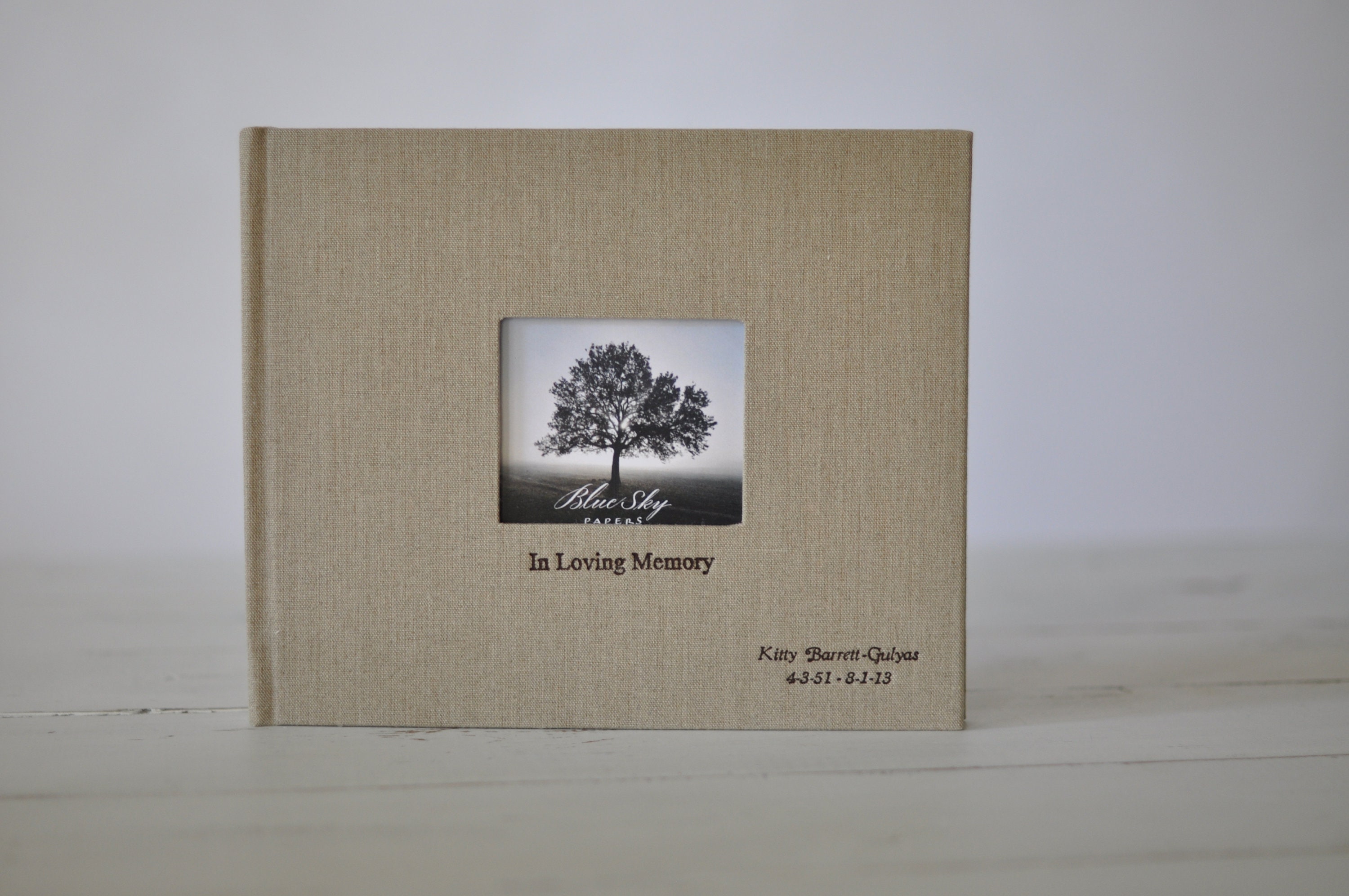 Funeral Guest Book Personalized Funeral Book in 40 color Etsy