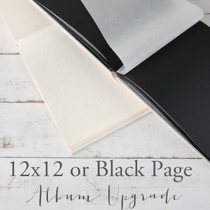 BOOK SIZE UPGRADE - 12x12 or Black Page Album - ClaireMagnolia Custom Books
