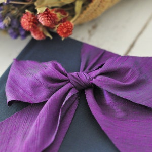 Photo Booth Guest Book, the perfect Wedding Guest Book Silk Dupioni Bow by Claire Magnolia. image 3