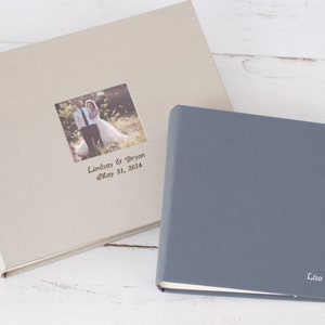 CUSTOM Wedding Guest Book or Photo Album - with or without photo frame on cover