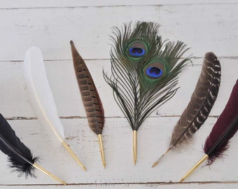 Feather Guest Book Pen- by Claire Magnolia