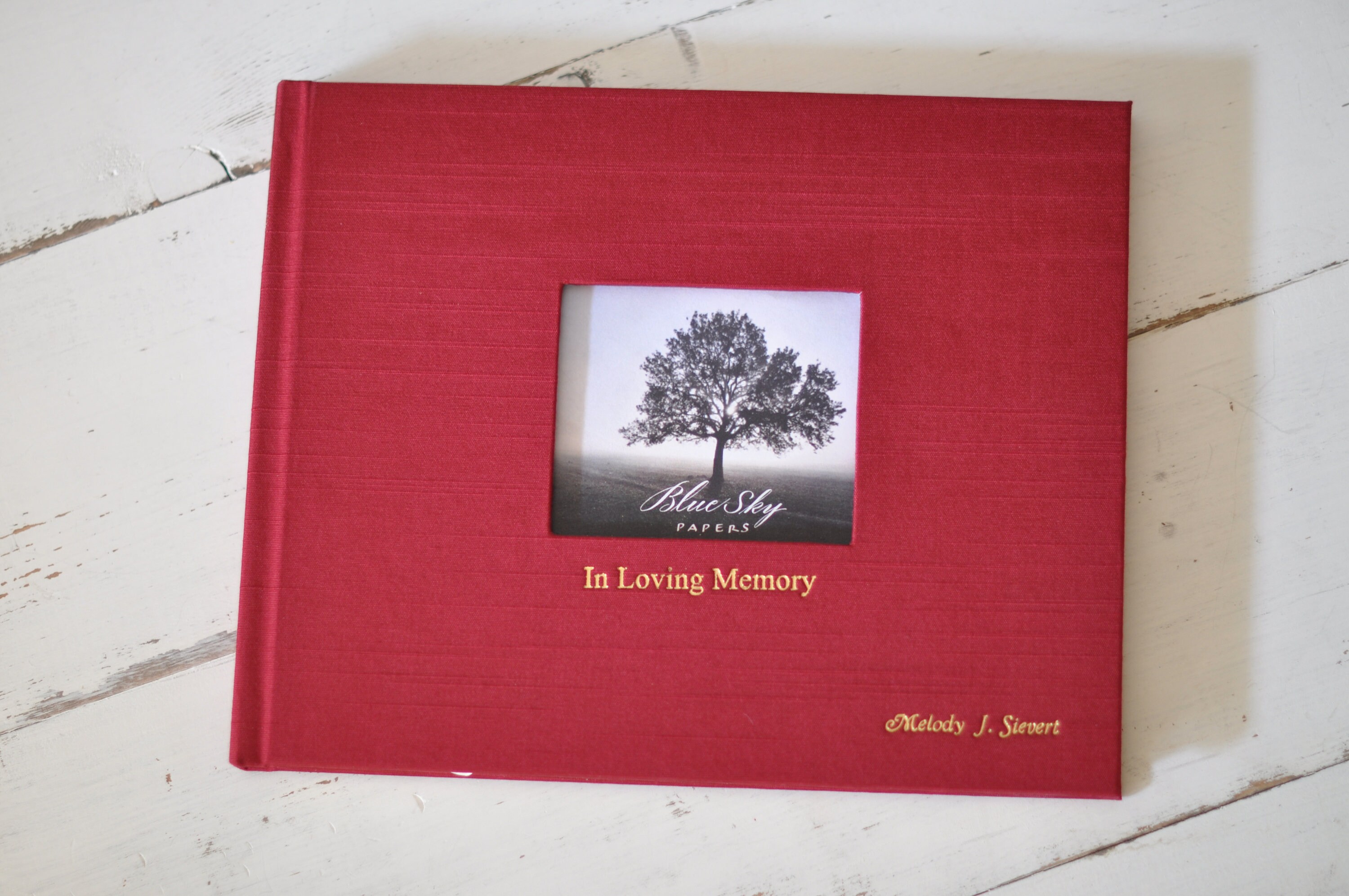 Funeral Guest Book Personalized Funeral Book in 40 color Etsy
