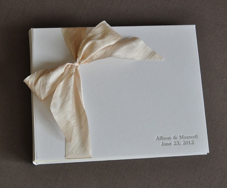 Guest Book Wedding Wedding Sign in Book Guest Silk Dupioni Etsy