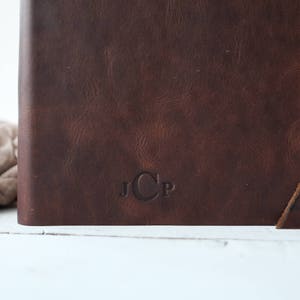 Rugged Leather Book, a Rustic Wedding Photo Album, a Leather Album w/ Rivet Closure by ClaireMagnolia image 2