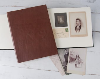 Classic Leather Photo Album, Custom Photo Book