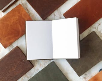 Mini Sketchbooks & Pocket Journals - Handmade with Natural Leather - by ClaireMagnolia