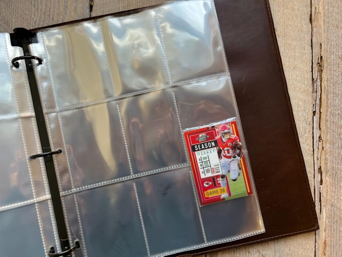 Sports Card Binder, Leather 3 Ring Trading Card Binder With 9 Pocket  Sleeves- by Clairemagnolia - Etsy