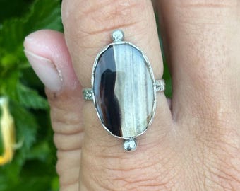 Montana Agate Statement Ring
