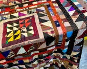 Rare Antique silk 1860s approximately Quilt