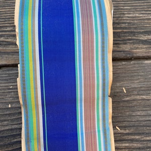 1 jarda de fita de chapelaria vintage em vários tons de listras e metragem