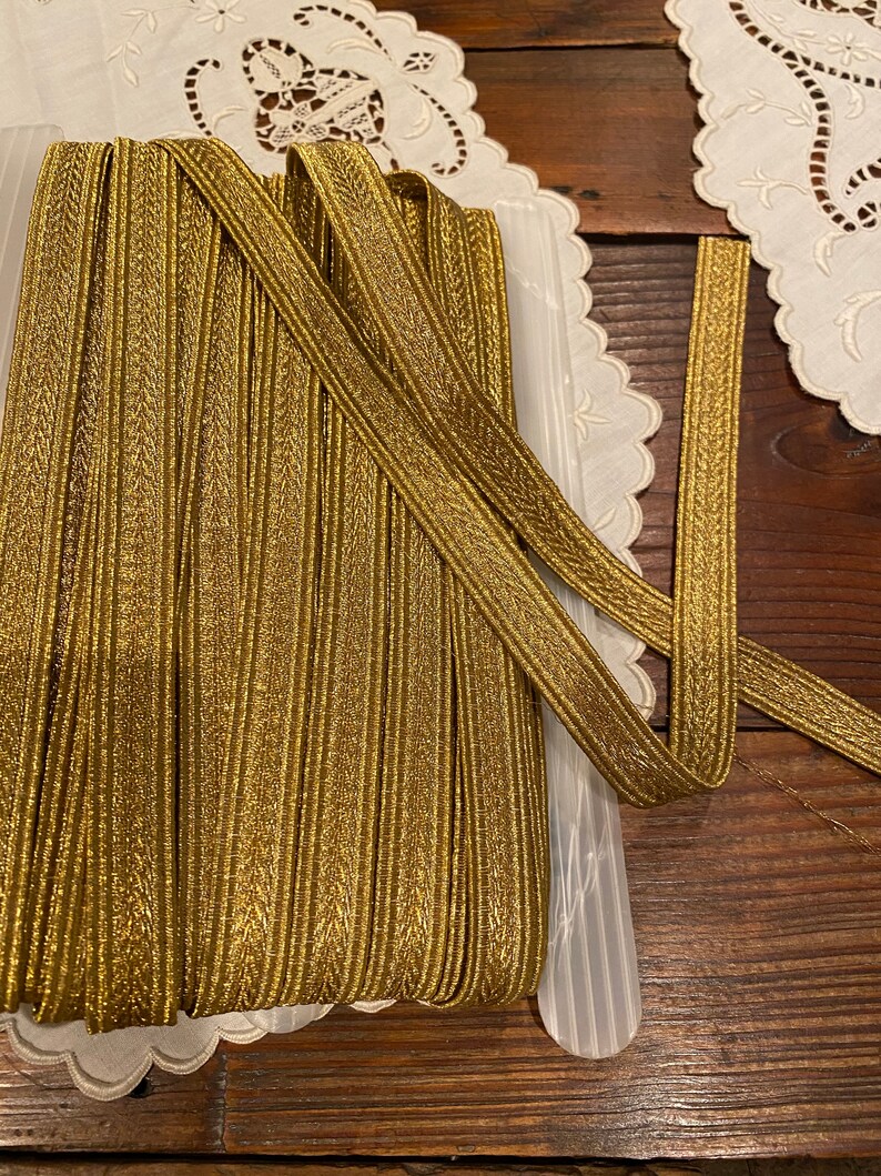 Antique gold trim made of real metal Etsy