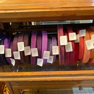 silk Late 1920s vintage silk and rayon grosgrain in many colors unused perfect 3/8"