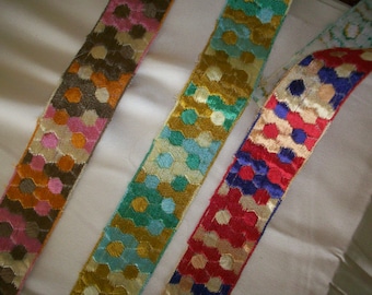 wholesale and retail Colorful and fun 1930s trim rayon and cotton embellishment