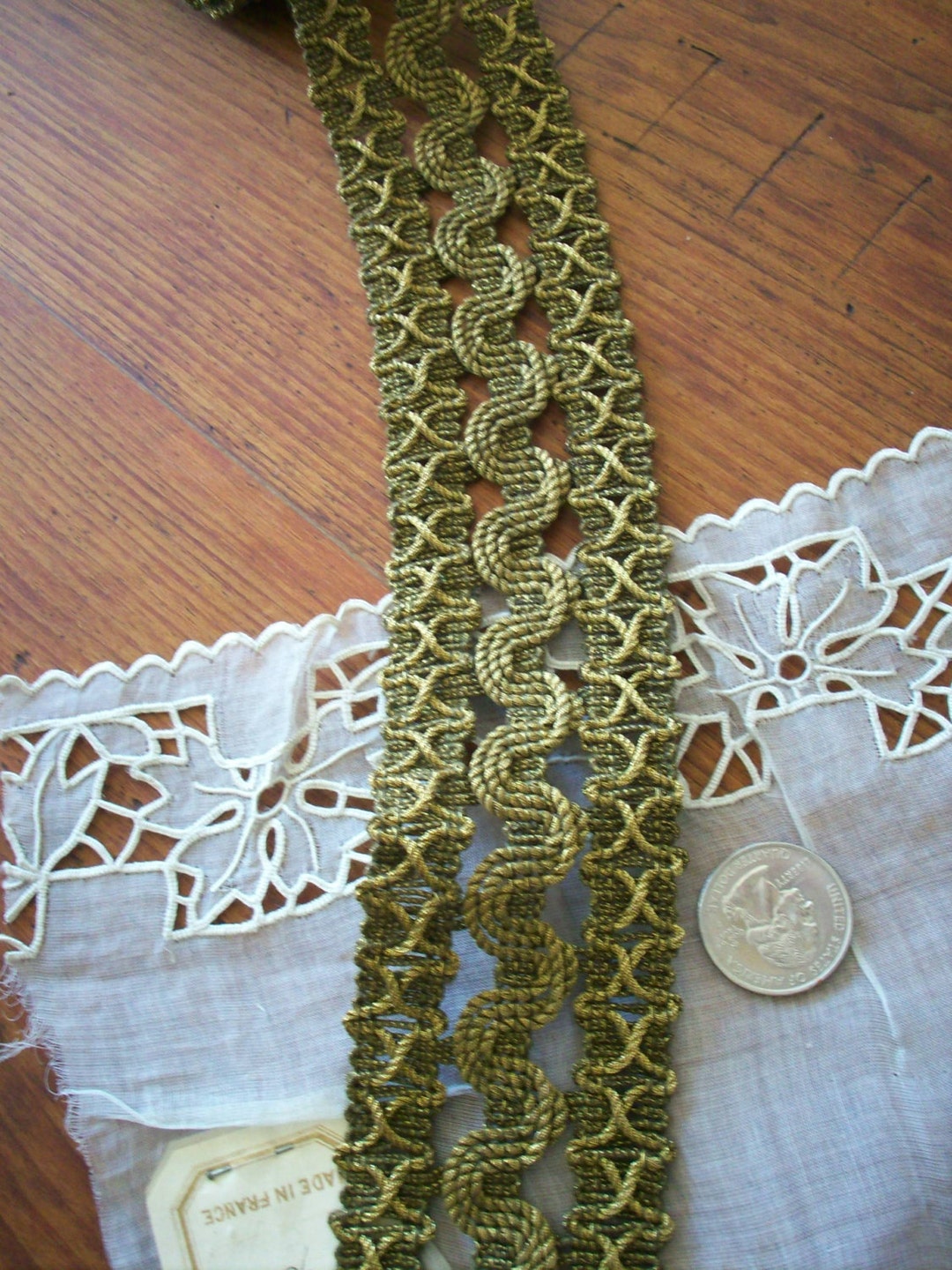 Antique Gold Trim Authentic 1910s Etsy