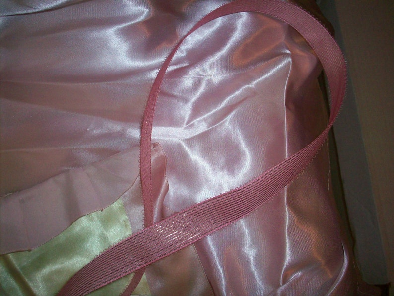 1 Yd.of Antique Pink Metallic Ribbon From the 1940s, More - Etsy