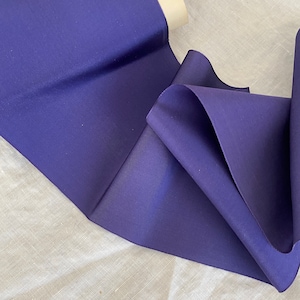 1 yd. of Indigo french antique silk and rayon taffeta ribbon 5&quot; wide