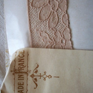 Vintage french cotton alencon lace 22328 image 2