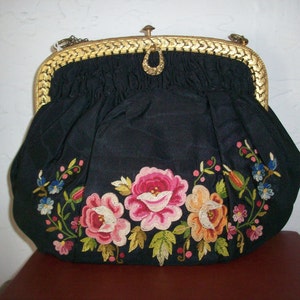 Embroidered Beau Vais French purse is stunning